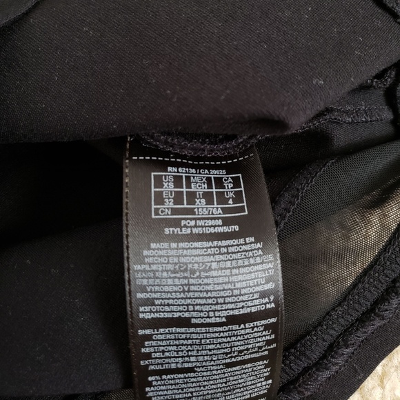 Guess Black Mesh Trim Pencil Skirt - Picture 6 of 7